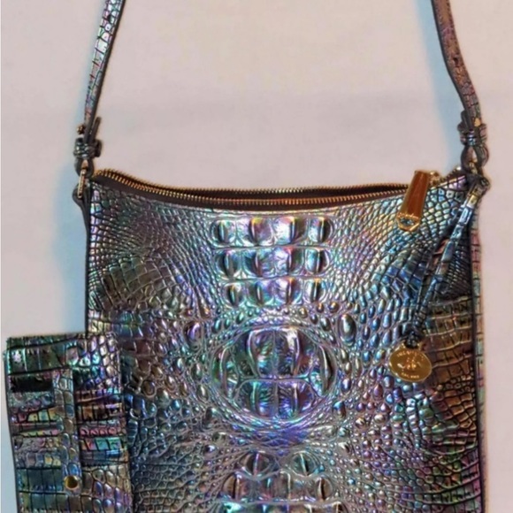 $FIRM$ NO OFFERS NWT 3pc MOTHER OF PEARL CROSSBODY WALLET & VISIONARY BUTTERFLY - Picture 7 of 10